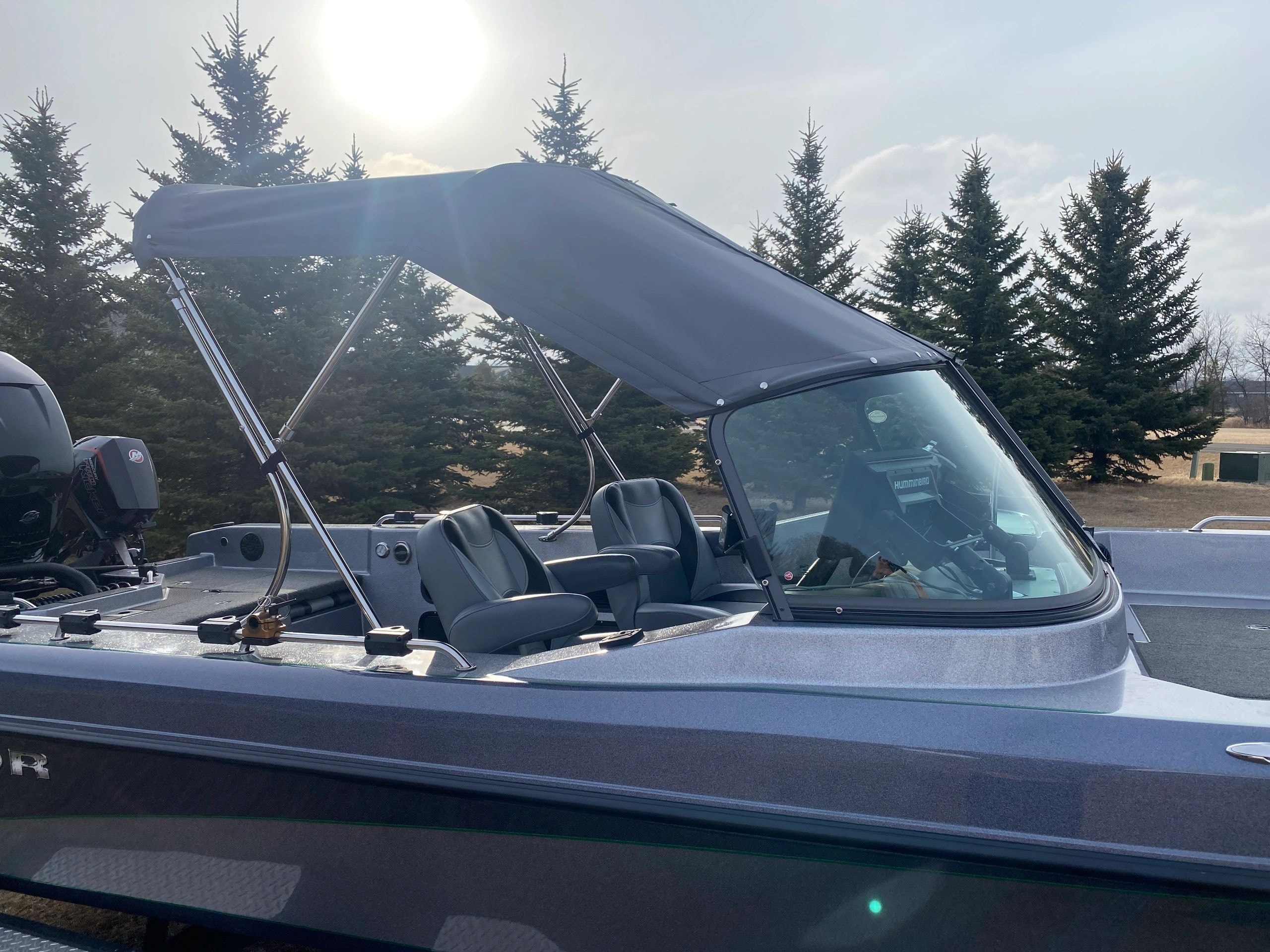 Custom marine canvas work